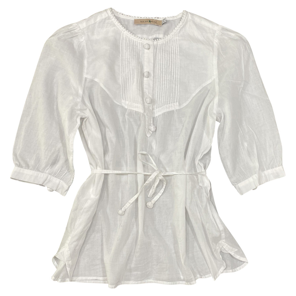 See By Chloé Top Cotton in White