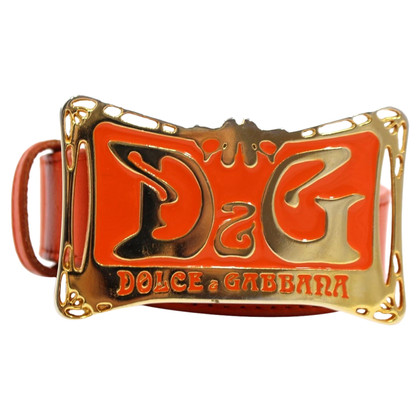 Dolce & Gabbana Belt Leather in Orange
