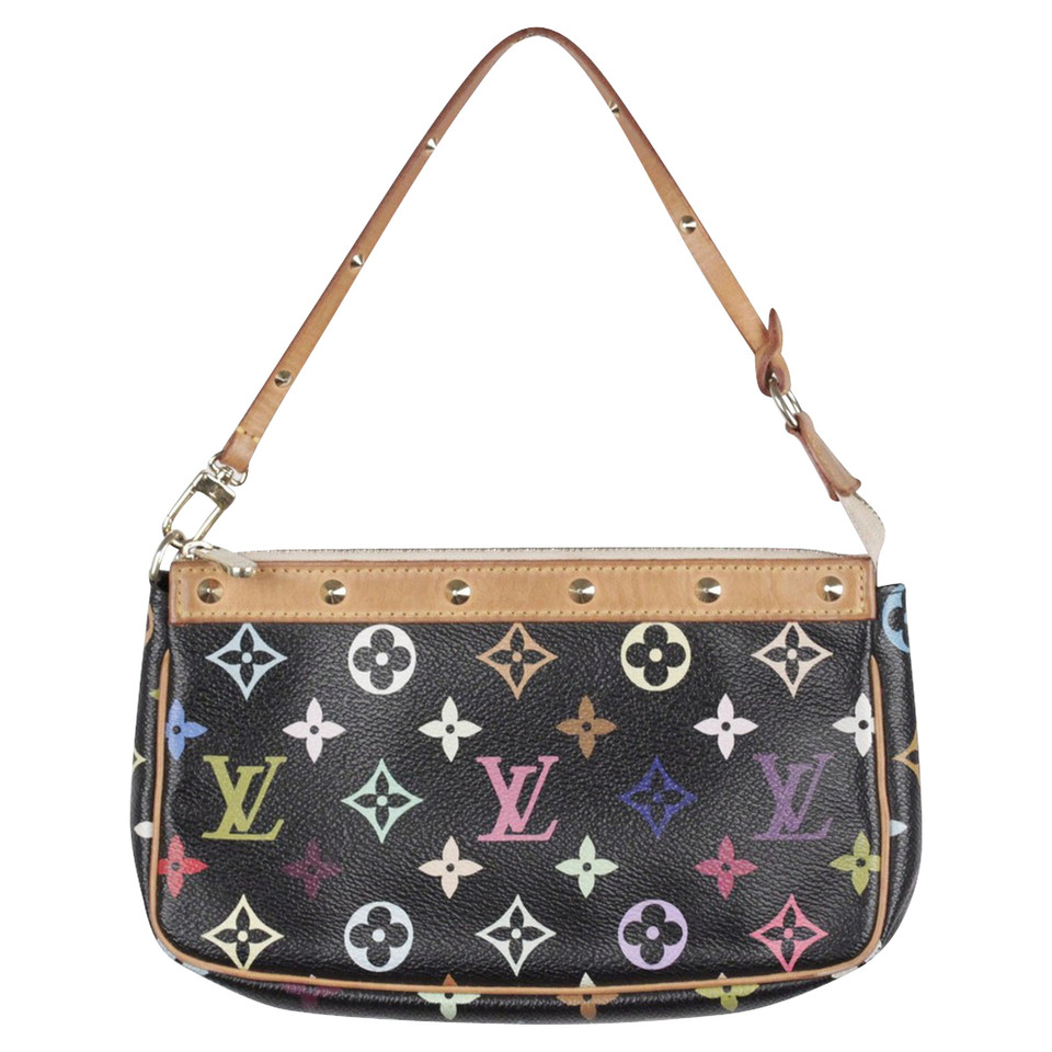Louis Vuitton &quot;Pochette Accessories Monogram Multicolore Noir&quot; - Buy Second hand Louis Vuitton ...