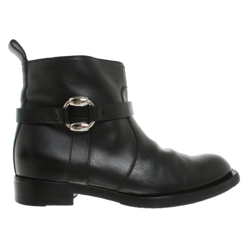 Gucci Stiefeletten aus Leder in Schwarz