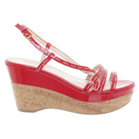Prada Wedges from Cork and patent leather
