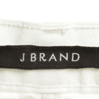 J Brand Weiße Jeans im Used-Look