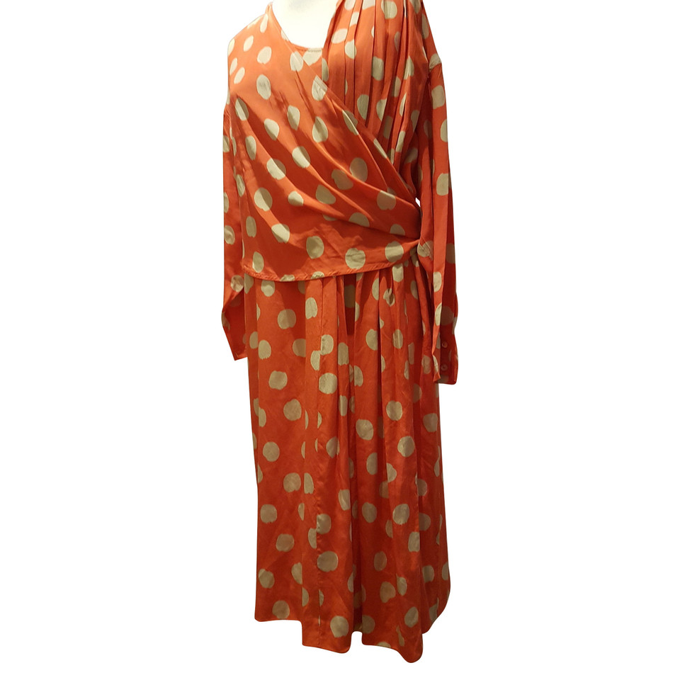 Marina Rinaldi Dress Silk in Orange