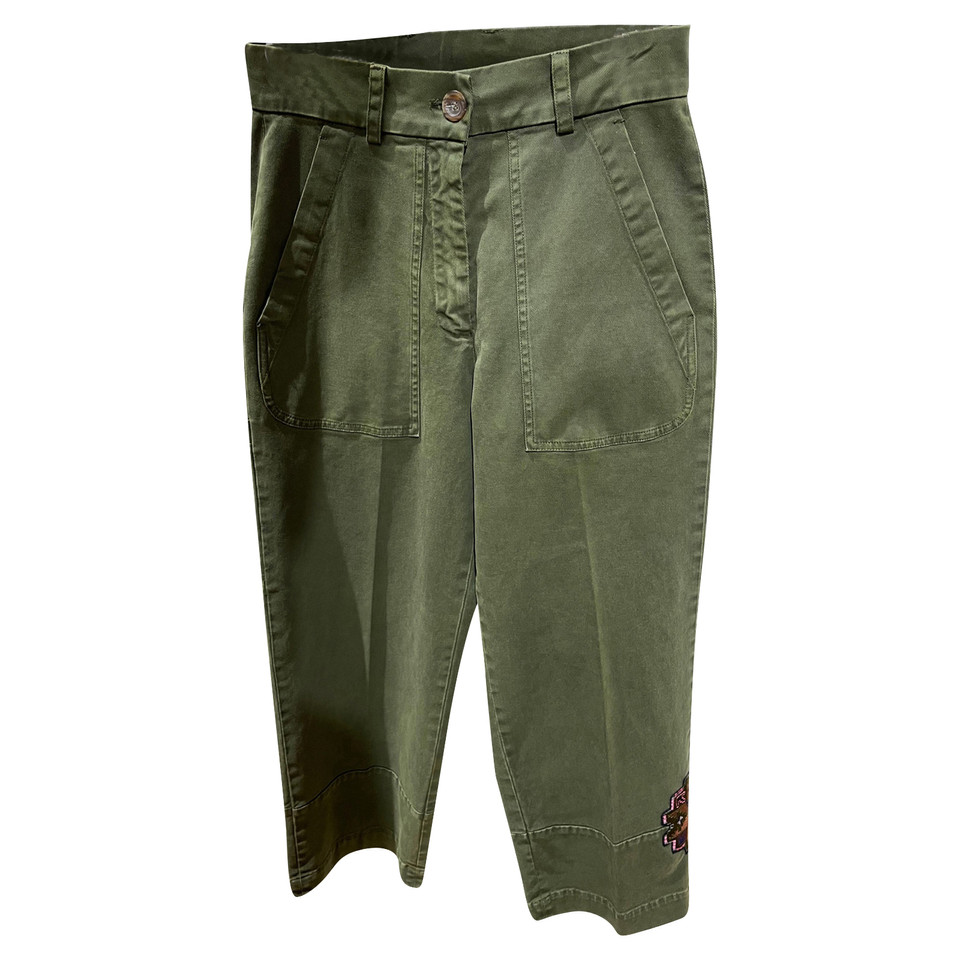 Bazar Deluxe Paio di Pantaloni in Cotone in Verde oliva