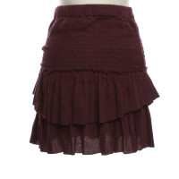 Isabel Marant skirt in Bordeaux red