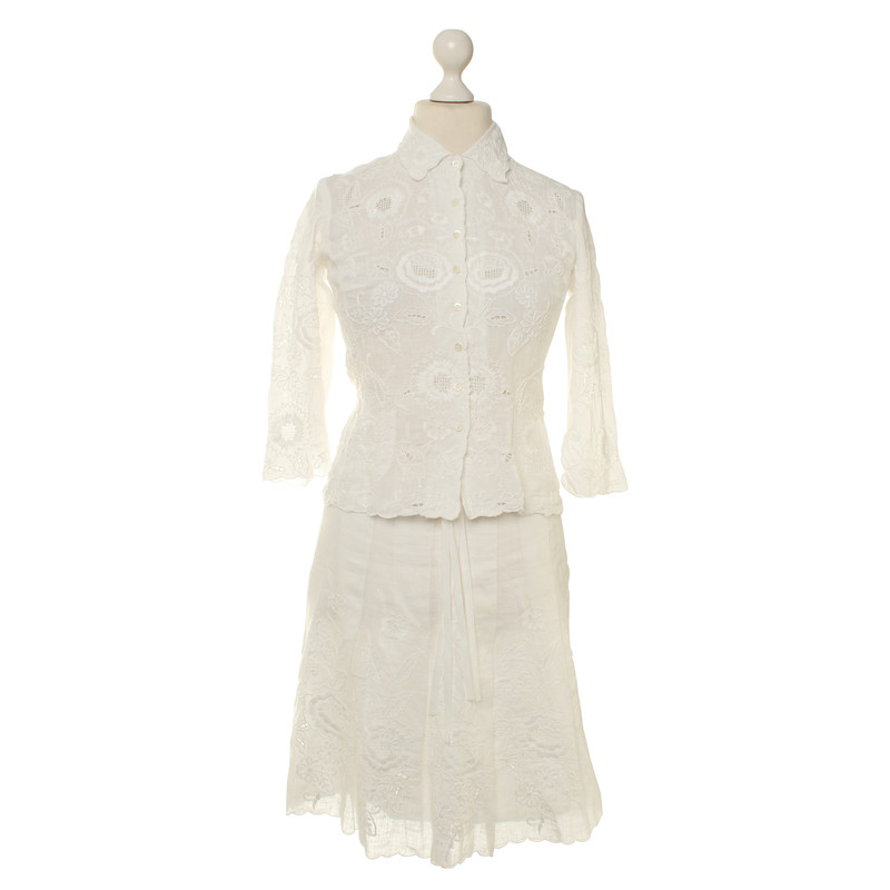 Bogner Linen costume in white