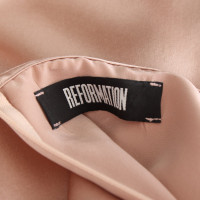 Reformation Skirt Silk in Nude