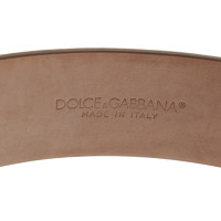 Dolce & Gabbana Gürtel in Braun/Weiß