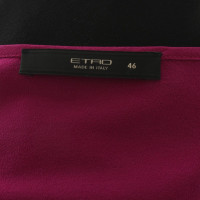 Etro Asymmetric silk top