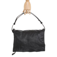 Maison Martin Margiela Handtasche aus Leder in Schwarz