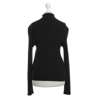 Céline Roll collar sweater in black