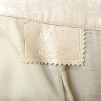 Prada Leather pants in beige
