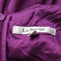 L.K. Bennett Dress Silk in Fuchsia