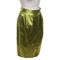 Dolce & Gabbana Lime green skirt made of satin