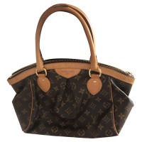 Louis Vuitton Handtasche aus Leder in Braun