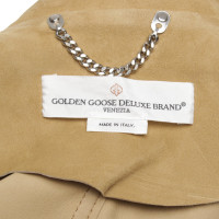 Golden Goose Jacket/Coat Leather in Beige