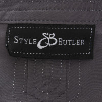 Style Butler Seidenbluse in Grau