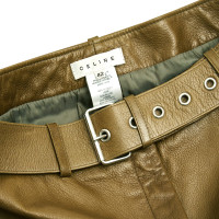 Céline leather skirt
