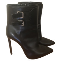 Saint Laurent Bottines en Cuir en Noir