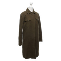 Helmut Lang Giacca/Cappotto in Cotone in Verde oliva