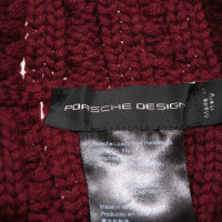 Porsche Design Scarf/Shawl Wool in Bordeaux