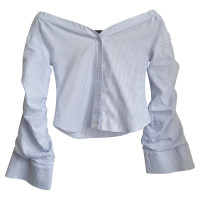 Jacquemus Off-shoulder blouse with striped pattern
