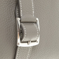 Hermès Halzan 31 Leather in Grey
