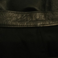 Max Mara skirt black leather