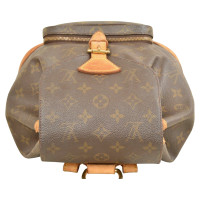 Louis Vuitton Montsouris Backpack MM25 in Pelle in Marrone