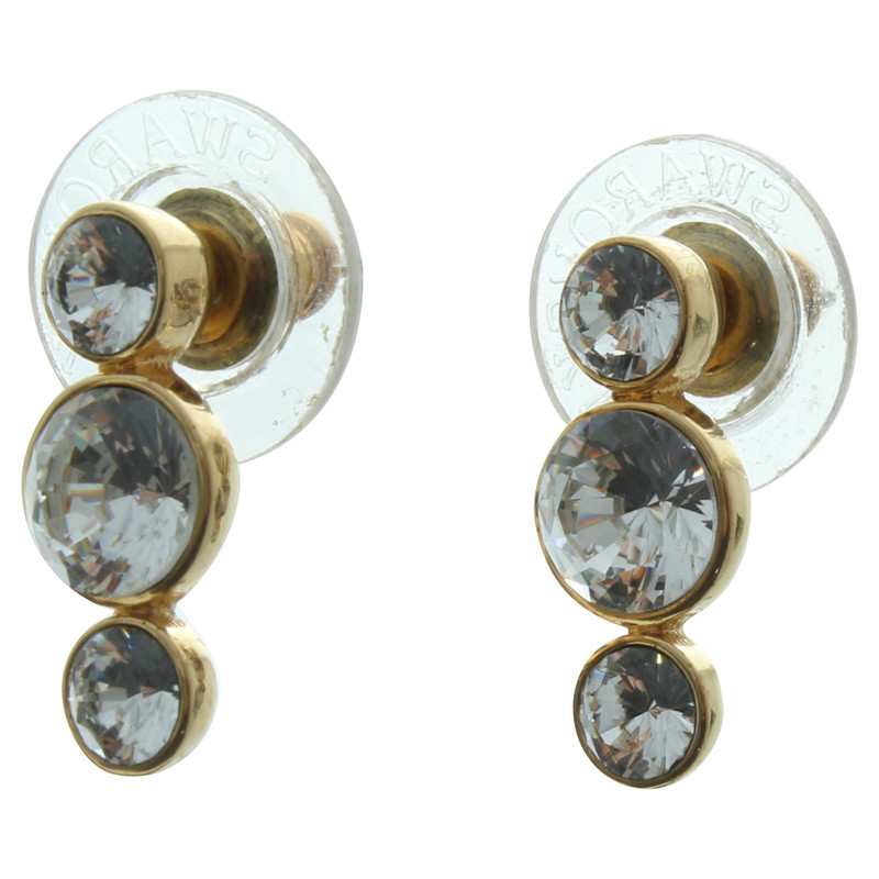 Swarovski Golden earrings