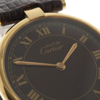 Cartier Armbanduhr mit vergoldeten Details