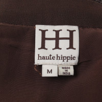 Haute Hippie jupe pailletée marron