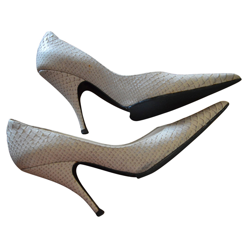 Christian Dior pumps made of python leather