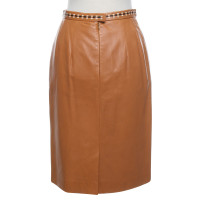 Escada Leather skirt in cognac
