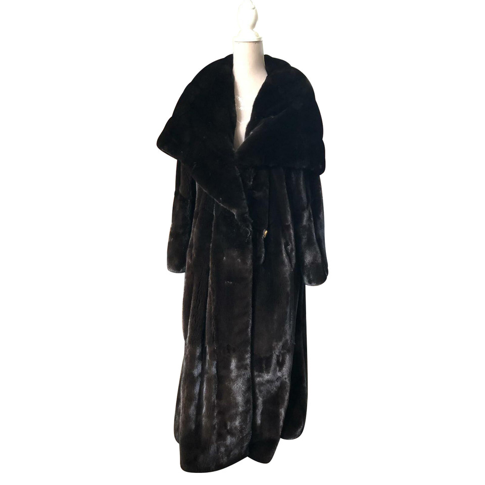 Simonetta Ravizza Jacket/Coat Fur in Brown