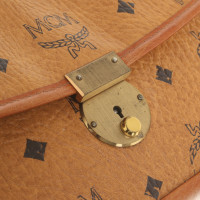 Mcm Pochette in Tela in Marrone