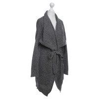 Max Mara cappotto di maglia in grigio