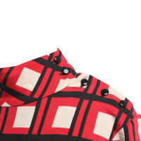 Diane Von Furstenberg plaid zijden jurk