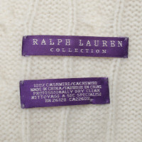 Ralph Lauren Kasjmier sjaal in crème wit