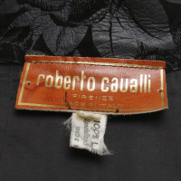 Roberto Cavalli Leather Kaap in zwart