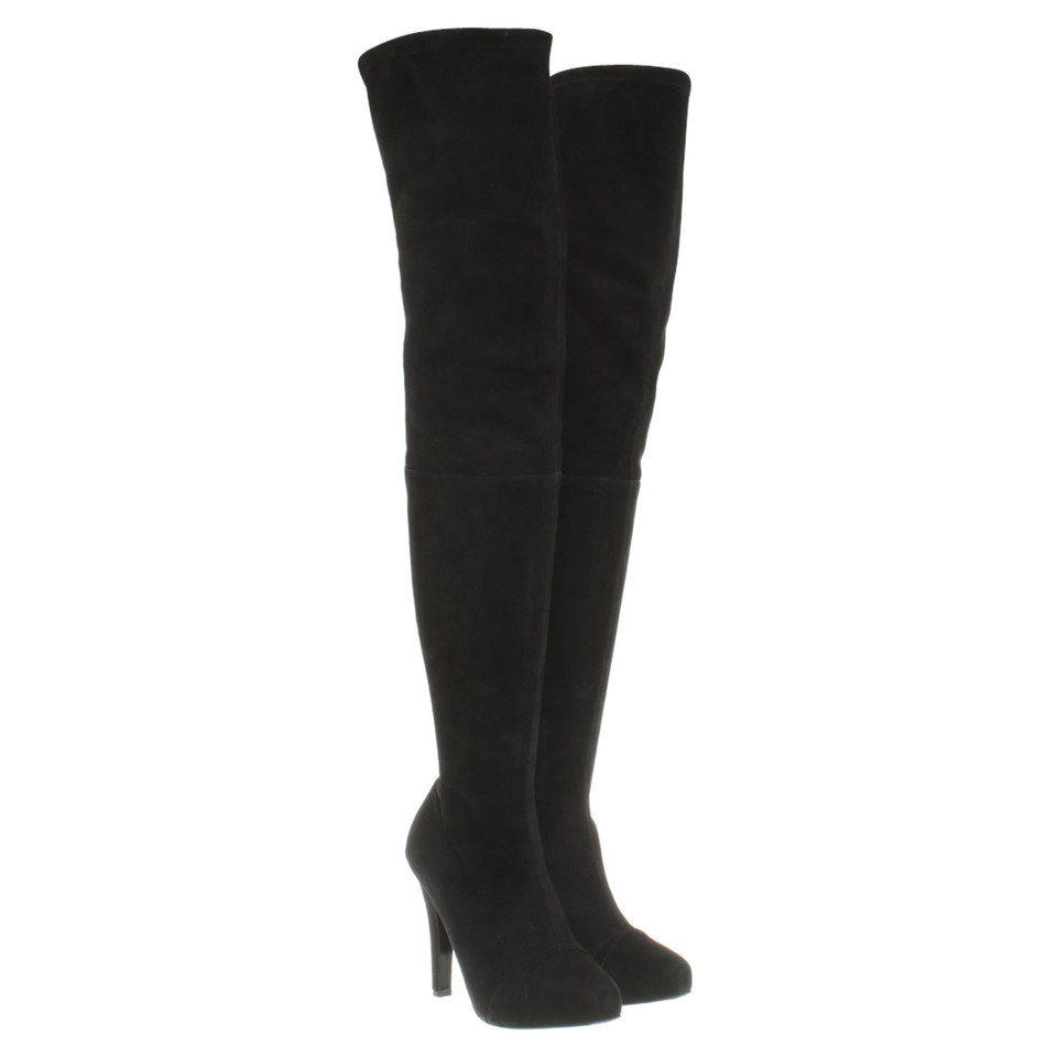 Karen Millen Overknee-Stiefel in Schwarz