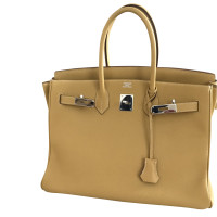 Hermès Birkin Bag 35 in Pelle in Giallo
