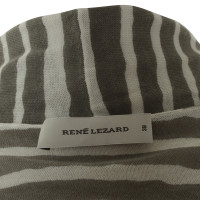 René Lezard Vest in grijs/wit