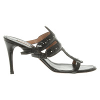 Alaïa Sandals Patent leather in Black
