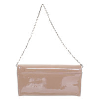Christian Louboutin Patent leather clutch in nude