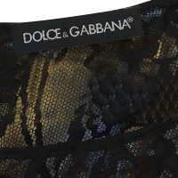 Dolce & Gabbana Abito in pizzo nero