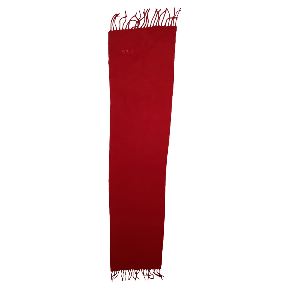 Fendi Scarf/Shawl Wool in Red