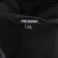 Neil Barrett Shirtkleid in Grau/Schwarz