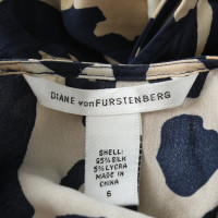 Diane Von Furstenberg Top with animal print