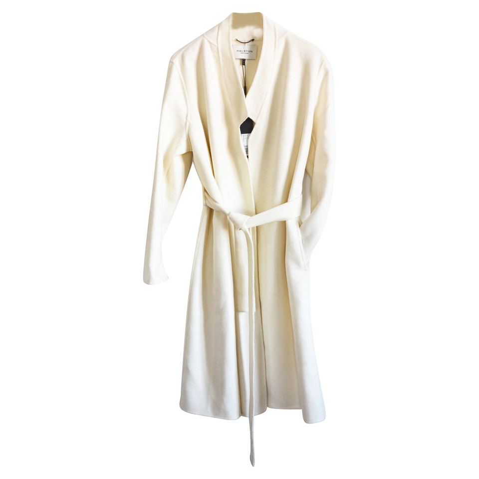 Halston Heritage Cappotto in crema